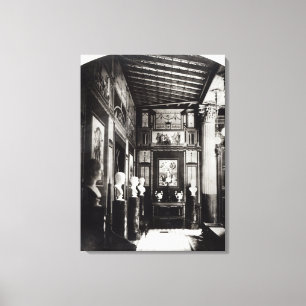 Interior of Prince Napoleon's Palais Pompeian Canvas Print