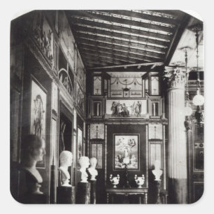 Interior of Prince Napoleon's Palais Pompeian Square Sticker