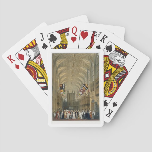Interior of St George's Chapel, 1838 (color litho Playing Cards (Back)