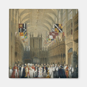 Interior of St George's Chapel, 1838 (colour litho Magnet