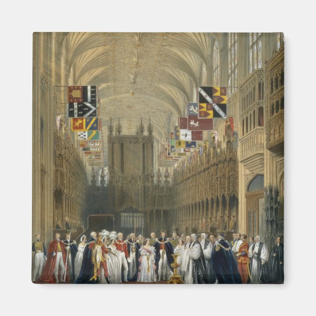 Interior of St George's Chapel, 1838 (colour litho Magnet (Front)