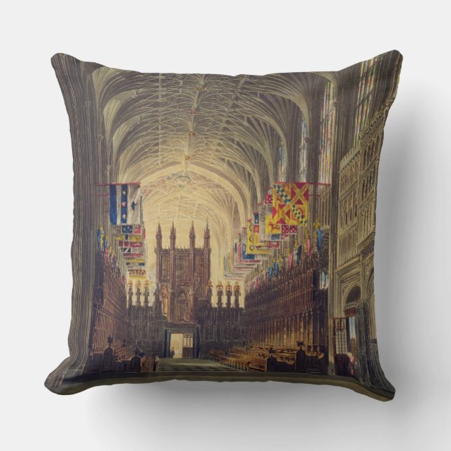 Interior of St. George's Chapel, Windsor Castle, f Cushion (Front)