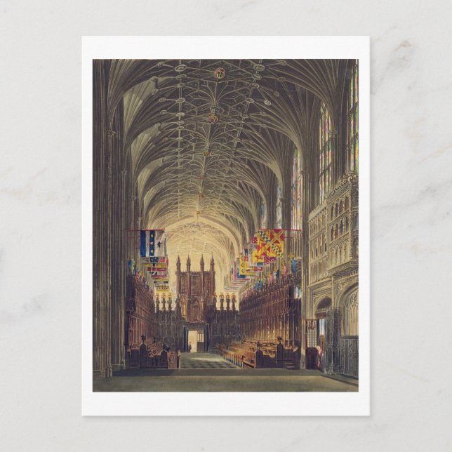 Interior of St. George's Chapel, Windsor Castle, f Postcard (Front)