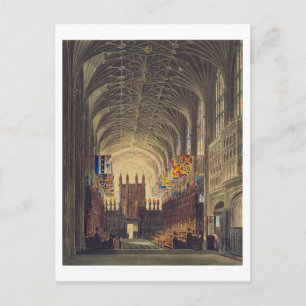 Interior of St. George's Chapel, Windsor Castle, f Postcard