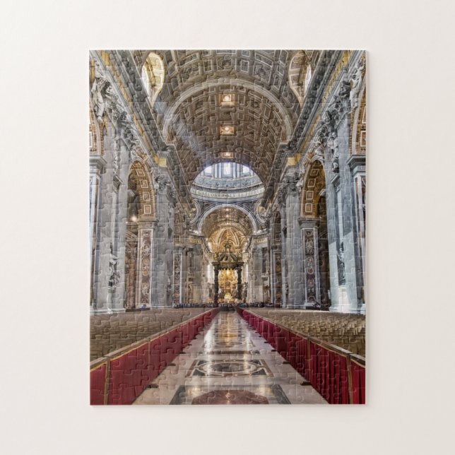 Interior of St. Peter's Basilica Jigsaw Puzzle (Vertical)