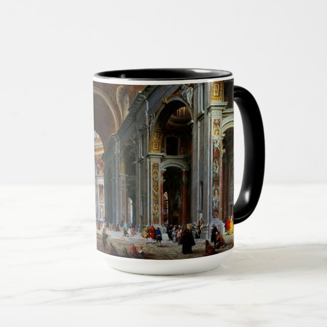 Interior of St. Peter's Basilica, Rome Mug (Front Right)