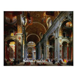 Interior of St. Peter's Basilica, Rome Photo Print