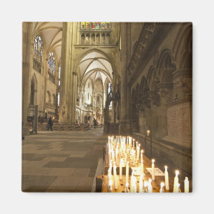 Interior of St. Peter's Cathedral in Regensburg Magnet