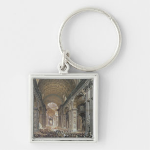 Interior of St. Peter's, Rome, 1867 Key Ring