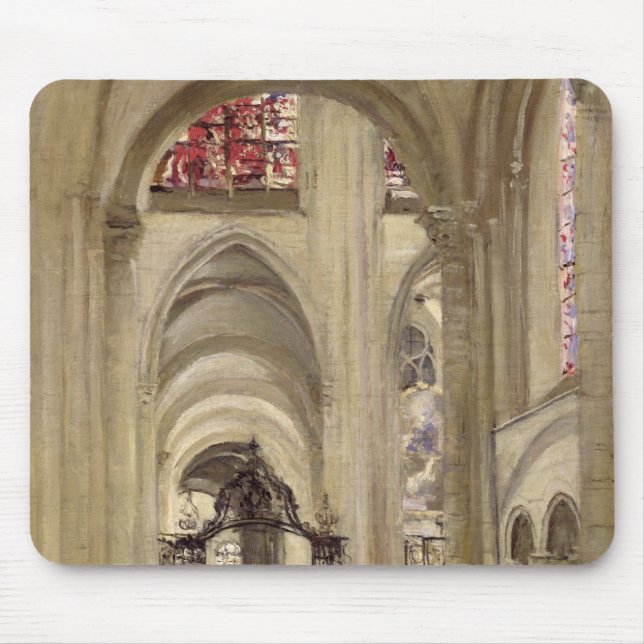 Interior of the Cathedral of St. Etienne, Sens Mouse Pad (Front)