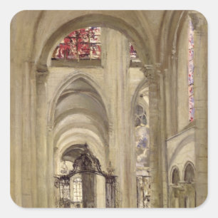 Interior of the Cathedral of St. Etienne, Sens Square Sticker
