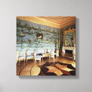 Interior of the Chinese Blue Drawing Room Canvas Print
