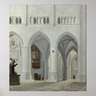 Interior of the Church of St. Bavo, Haarlem Poster