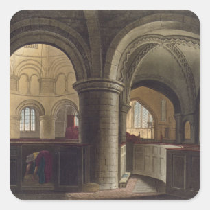 Interior of the Church of the Holy Sepulchre, Camb Square Sticker