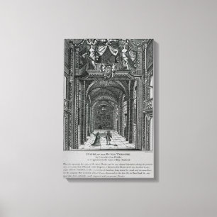 Interior of the Duke's Theatre in Lincoln's Inn Canvas Print