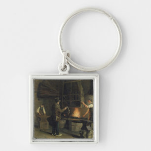 Interior of the Forge, 1837 Key Ring