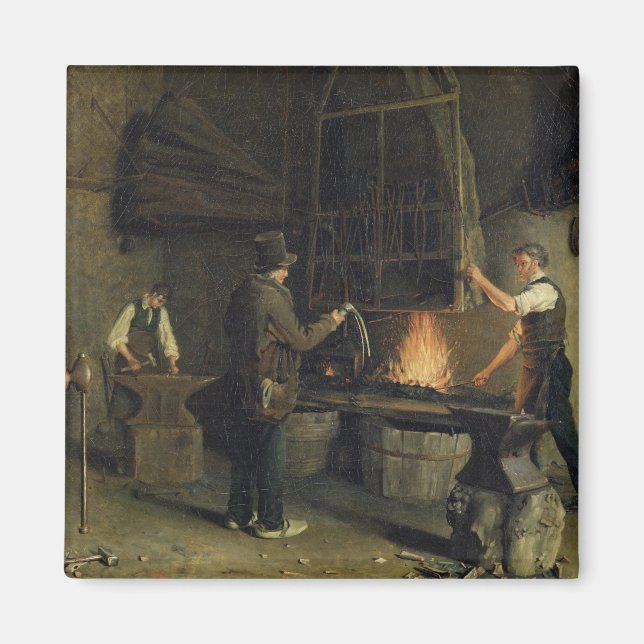 Interior of the Forge, 1837 Magnet (Front)