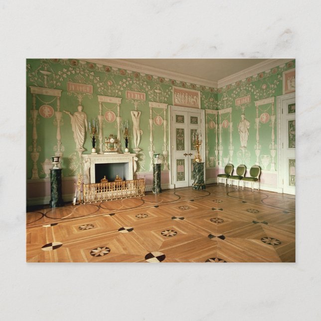 Interior of the Green Dining Room Postcard (Front)