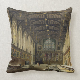 Interior of the Hall of Christ Church, illustratio Cushion