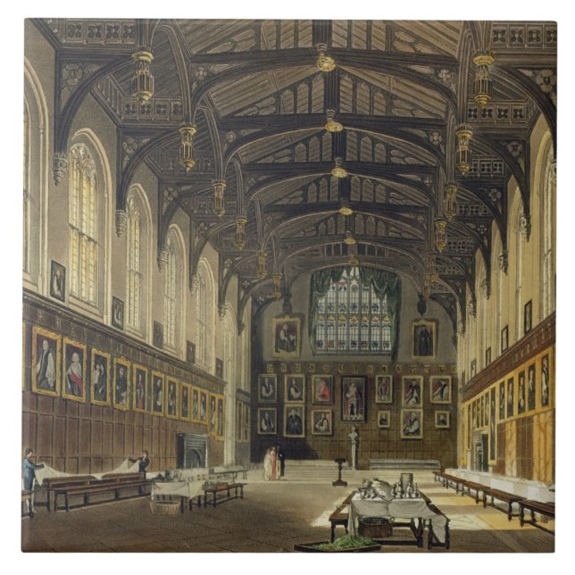 Interior of the Hall of Christ Church, illustratio Tile (Front)