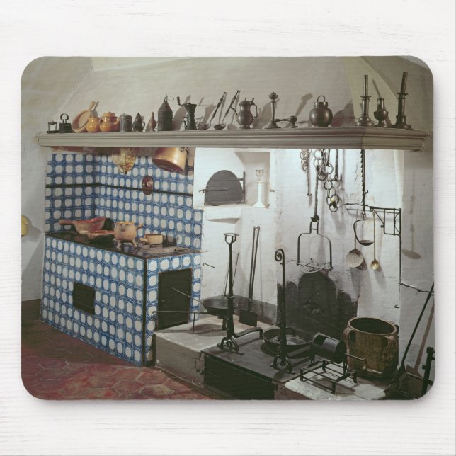 Interior of the kitchen of the Hotel de Cabris Mouse Pad (Front)