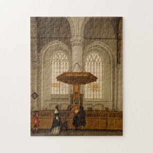Interior of the Laurenskerk at Rotterdam, 1662 Jigsaw Puzzle