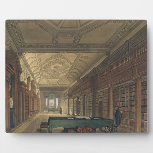 Interior of the Library of Christ Church, illustra Plaque