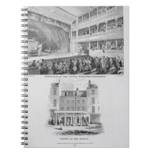 Interior of the Little Theatre, Haymarket in Londo Spiral Notebook
