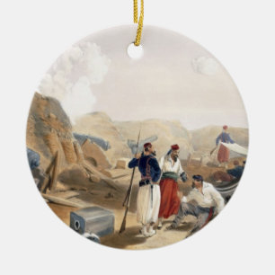Interior of the Mamelon Vert, plate from 'The Seat Ceramic Tree Decoration