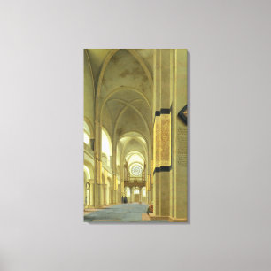 Interior of the Marienkirche in Utrecht, 1638 Canvas Print
