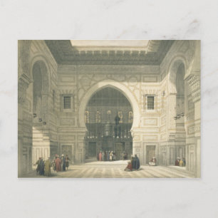 Interior of the Mosque of Sultan Hasan, Cairo, fro Postcard