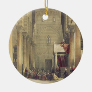 Interior of the Mosque of the Metwalys, Cairo, fro Ceramic Tree Decoration