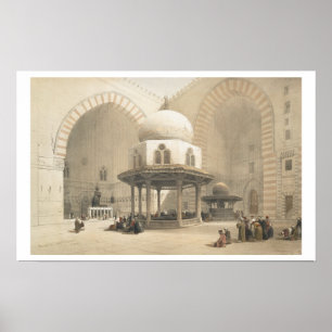Interior of the Mosque of the Sultan El Ghoree, Ca Poster