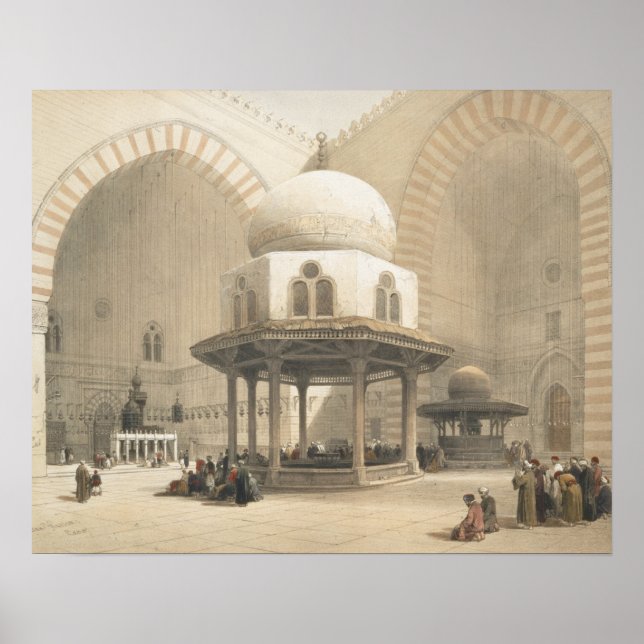 Interior of the Mosque of the Sultan El Ghoree, Ca Poster (Front)