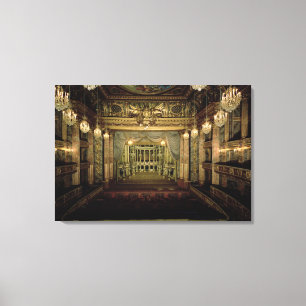 Interior of the Opera House, completed in 1770 (re Canvas Print