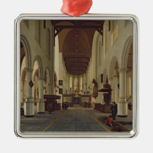 Interior of the Oude Kerk, Delft, c.1660-70 Metal Tree Decoration