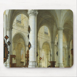 Interior of the Oude Kerk in Delft Mouse Pad