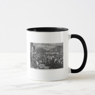 Interior of the Paris post office Mug