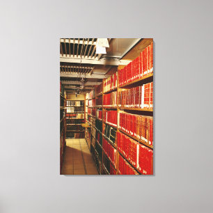 Interior of the printed material store canvas print