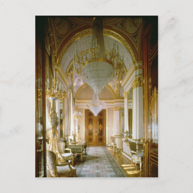 Interior of the Private Apartments Postcard (Front)