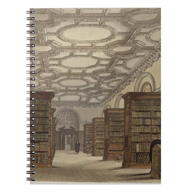 Interior of the Public Library, Cambridge, from 'T Spiral Notebook (Front)