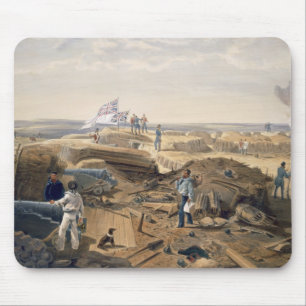 Interior of the Redan, plate from 'The Seat of War Mouse Pad