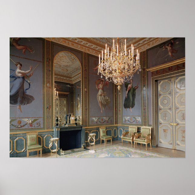 Interior of the Salon de Musique Poster (Front)