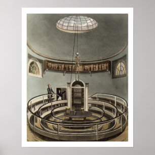 Interior of the Theatre of Anatomy, Cambridge, fro Poster