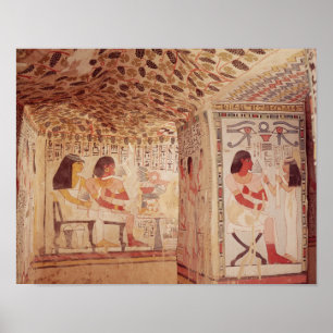 Interior of the Tomb of Sennefer, New Kingdom Poster