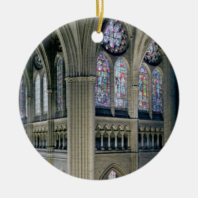 Interior of the transept crossing, consecrated 121 ceramic tree decoration (Front)