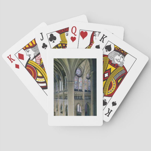 Interior of the transept crossing, consecrated 121 playing cards (Back)