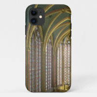 Interior of the upper chapel looking east, begun 1