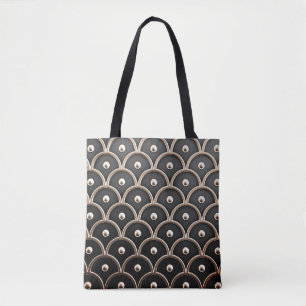 Interior pattern, architectural background. tote bag