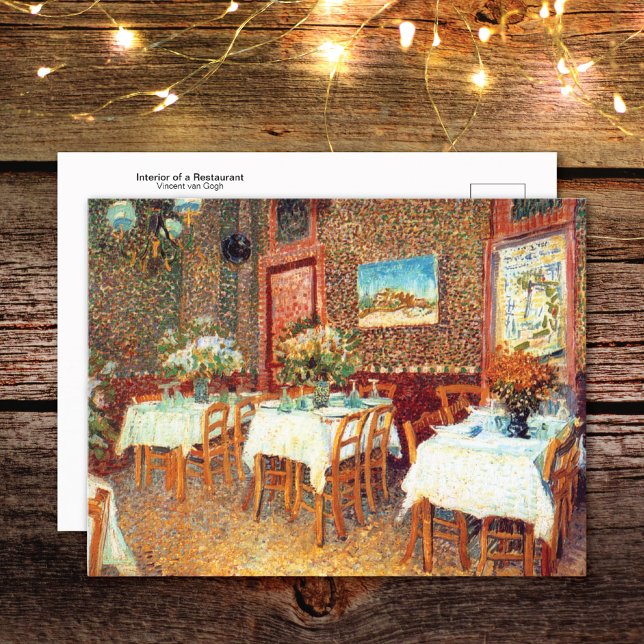 Interior Restaurant Vincent van Gogh Postcard (Creator Uploaded)